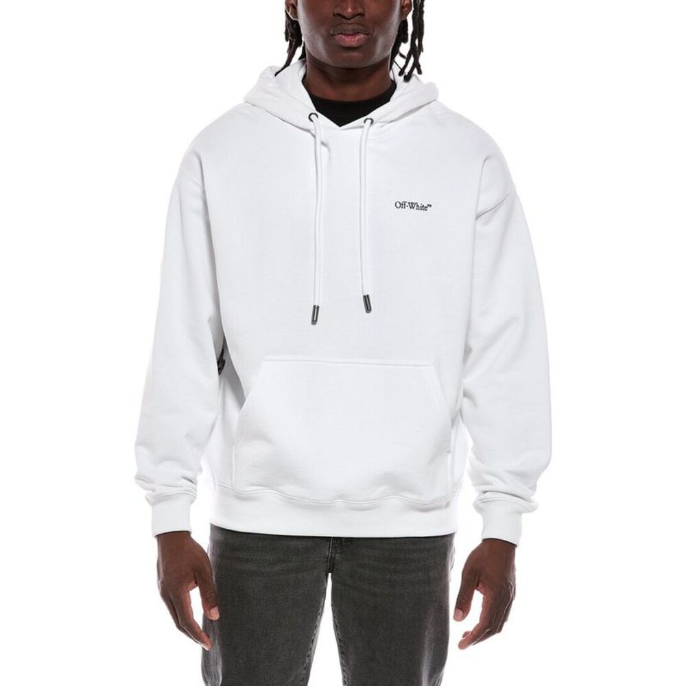 Off-White™ Mens Off-White Logo Hoodie, White